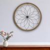Distressed Chic Flower Metal And Wood Wall Decor