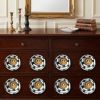 Charming Green And Gold Set Of 8 Knobs