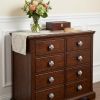 Charming Blue And Gold Set Of 8 Knobs