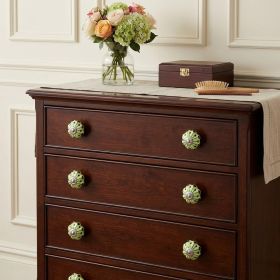 1.5" X 1.5" X 1.5" Lemon Black And Silver  Knobs 8 Pack