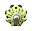 1.5" X 1.5" X 1.5" Lemon Black And Silver  Knobs 8 Pack