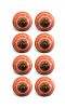 1.5" X 1.5" X 1.5" Bronze White And Orange  Knobs 8 Pack