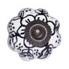 1.5" X 1.5" X 1.5" White Black And Gold  Knobs 12 Pack