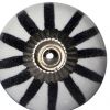 1.5" X 1.5" X 1.5" White Black And Silver  Knobs 12 Pack