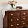 Floral White And Pink Set Of 12 Knobs