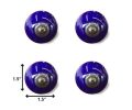 1.5" X 1.5" X 1.5" Navy And Copper  Knobs 12 Pack