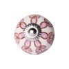 1.5" X 1.5" X 1.5" Hues Of White Pink And Burgundy  Knobs 8 Pack