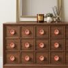 1.5" X 1.5" X 1.5" Orange White And Silver  Knobs 12 Pack