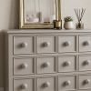 1.5" X 1.5" X 1.5" Blue Cream (Beige) With Silver  Knobs 12 Pack