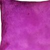 12" X 20" Purple Cowhide Throw Pillow