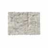 2' X 3' Gradient Gray and Ivory Faux Fur Flokati Style Area Rug