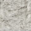 2' X 3' Gradient Gray and Ivory Faux Fur Flokati Style Area Rug