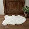 2' X 3' Off White Faux Sheepskin Shag Area Rug