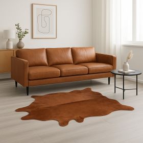 72" X 84" Brown Cowhide  Rug