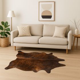 60" X 84" Dark Brindle Cowhide  Rug
