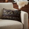 12 X 20 Chocolate Cowhide Throw Pillow