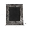 4" x 6" Gray Cowhide Tabletop Picture Frame