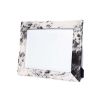 8" X 10" Black And White Cowhide Picture Frame