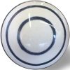 1.5" X 1.5" X 1.5" White Navy Handpainted Ceramic  Knobs 8 Pack