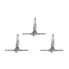 Set of Three 7" Silver Divers Resin Wall Decor
