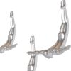 Set of Three 7" Silver Divers Resin Wall Decor