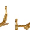 Set of Three 7" Gold Divers Resin Wall Decor
