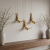 Set of Three 7" Gold Divers Resin Wall Decor