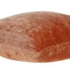 20" X 7" X 20" Transitional Orange Solid Pillow Cover With Poly Insert