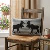 24" X 5" X 16" Lodge Gray Pillow Cover With Poly Insert