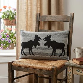 24" X 5" X 16" Lodge Gray Pillow Cover With Poly Insert