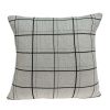 20" X 7" X 20" Transitional Gray  Pillow Cover With Poly Insert