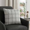 20" X 7" X 20" Transitional Gray  Pillow Cover With Poly Insert