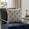 20" X 7" X 20" Beautiful Transitional Tan Cotton Pillow Cover With Poly Insert