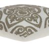 20" X 7" X 20" Bling Ivory Pillow Cover With Poly Insert