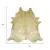6 Ft Gold Devore Brindled Cowhide Rug