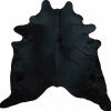 6 Ft Natural Black Brindled Cowhide Rug