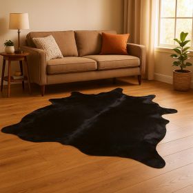 6 Ft Natural Black Brindled Cowhide Rug