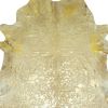6.5 Ft  Gold Devore Brindled Cowhide Rug