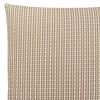 18" X 18" Taupe Polyester Striped Zippered Pillow