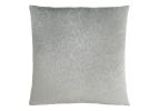 18" X 18" Light Gray Velvet Polyester Abstract Zippered Pillow