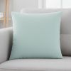 18" X 18" Mint Green Polyester Zippered Pillow