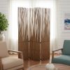 Three Panel Natural Willow Room Divider Screen