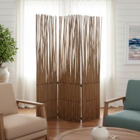 Three Panel Natural Willow Room Divider Screen