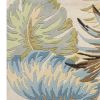 5' X 8'  Wool Ivory Or Blue Area Rug