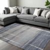 7' X 10' Polypropylene Blue Area Rug