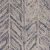 8' X 10' Blue Hand Tufted Herringbone Indoor Area Rug