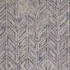 8' X 10' Blue Hand Tufted Herringbone Indoor Area Rug