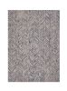8' X 10' Blue Hand Tufted Herringbone Indoor Area Rug