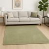 8' X 11'  Solid Color Sage Green Shag Area Rug