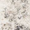 9' X 13' Grey Machine Woven Distressed Floral Traditional Indoor Area Rug